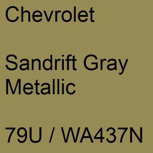 Chevrolet, Sandrift Gray Metallic, 79U / WA437N.